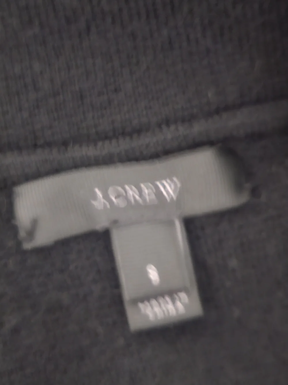 J.Crew 100% Merino Wool Sweater Blazer Black Size Small